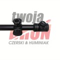 Meopta ZD 6-24x56 Z-plus RD detale przycisków podświetlenia na okularze i skali MilRad na bębnach, tło sklepu Twoja Broń.