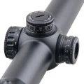 Luneta Vector Optics Continental 1-6x24 Hunting SFP – zbliżenie pokręteł regulacji bocznej i wysokości