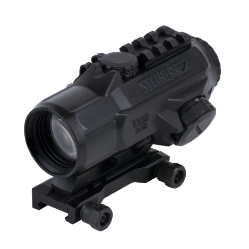 Kolimator Steiner T332 5.56 - widok z przodu pod kątem