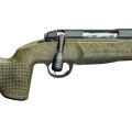 Karabin Sabatti Tactical EVO Olive Black - zbliżenie na komorę zamkową, rączkę zamka, spust i chwyt pistoletowy