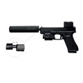 Moderator dźwięku "Tłumik" Łuszczek PISTOL S HUSH-TAC - zbliżenie na korpus