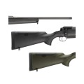Sztucer Mauser 25 Extreme - kolba dostępna w wersji czarnej i zielonej (oliwkowej)