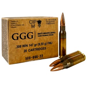 Amunicja GGG .308 WIN FMJ 9.55g