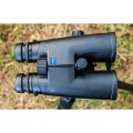 Lornetka ZEISS Conquest HDX 15x56 LRP zamontowana na statywie, widok z góry