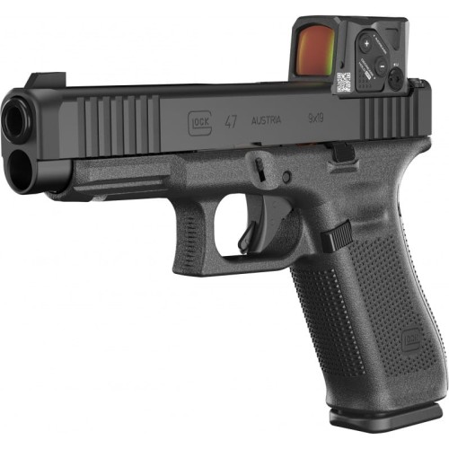 Pistolet Glock 47 MOS A CUT COA Combo – widok pod kątem z kolimatorem