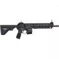Karabinek Heckler & Koch MR223 A3 – widok z prawej strony, kolba złożona