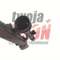 Sztucer Steyr-Daimler-Puch GK 7x64 z lunetą Swarovski - zbliżenie na okular lunety