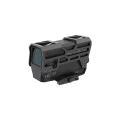 Kolimator Vector Optics Frenzy PLUS 1x31x26 MR - widok z lewej strony, przyciski regulacji jasności, szyna Picatinny
