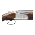 Strzelba Browning 825 Sporter Trap Forearm – zbliżenie na akcję z boku, srebrne grawerowania