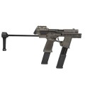 Pistolet Sig Sauer P320 Flux Legion - zbliżenie na rozłożoną kolbę