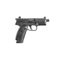 Pistolet FN 502 Tactical Black – zbliżenie z lewej strony