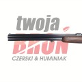 Kniejówka Merkel Suhl kal. 7x65R, 12/70 - zbliżenie na lufy widziane od góry z celownikiem