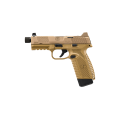 Pistolet FN 545 Tactical BI NMS FDE/FDE – zbliżenie na wylot lufy z gwintem