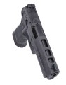 Pistolet Sig Sauer P320 X-Five Legion - widok pod kątem od góry, ażurowa zasuwa