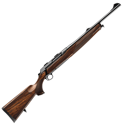 Sztucer samopowtarzalny Sauer S303 Select - widok całości karabinu z elegancką drewnianą kolbą