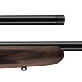 Sztucer Mauser M18 Pure Max - zbliżenie na wylot lufy oraz łoże z karbowaniem