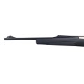 Sztucer Browning Maral 4X Ultimate (syntetyczna kolba) - zbliżenie na muszkę światłowodową i przednią część łoża