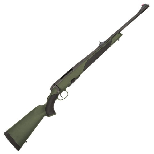 Sztucer Steyr Arms CL II SX Mountain - widok z prawej strony, zielona kolba syntetyczna