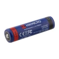 Akumulator 3200 mAh 3,6 V 18650 do celownika termowizyjnego HIKMICRO – widok pod kątem z widocznym biegunem dodatnim