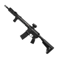 Karabinek Sig Sauer M400 Sentry 16" - widok pod kątem z przeciwnej strony, wyposażony w kolimator