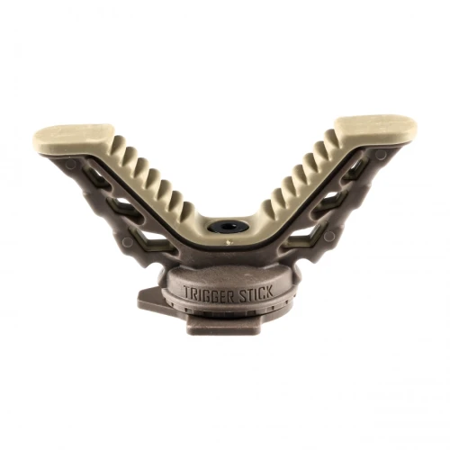 Podstawka V-yoke do Primos Trigger Stick Gen III™ - widok z przodu na widełki V-rest z napisem Trigger Stick