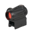Kolimator Sig Sauer Romeo-MSR Gen.II 1x20 mm Red Dot SORMSR101 - widok pod kątem z przodu, logo Sig Sauer