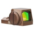Kolimator Sig Sauer Romeo-X Pro SORX1002 FDE - widok z przodu, strona baterii