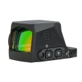 Kolimator Sig Sauer Romeo-X Enclosed Compact - widok pod kątem od przodu z przyciskami i logo Sig