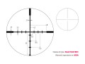 Siatka celownicza BDC lunety Vortex Crossfire II 3-9x50