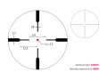 Siatka celownicza V-Brite lunety Vortex Crossfire II 1-4x24