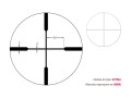 Schemat siatki celowniczej BDC MOA lunety Vortex Diamondback 4-12x40