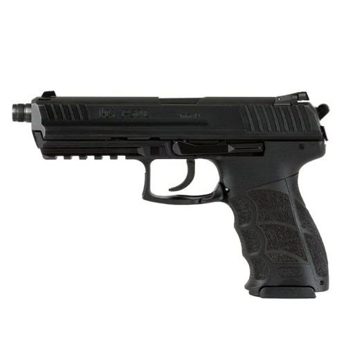 Pistolet Heckler & Koch P30L SD – widok z lewej strony, gwintowana lufa pod tłumik