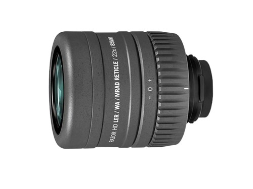 Okular z dalmierzem MRAD do lunet obserwacyjnych Razor HD 85 mm widok na białym tle