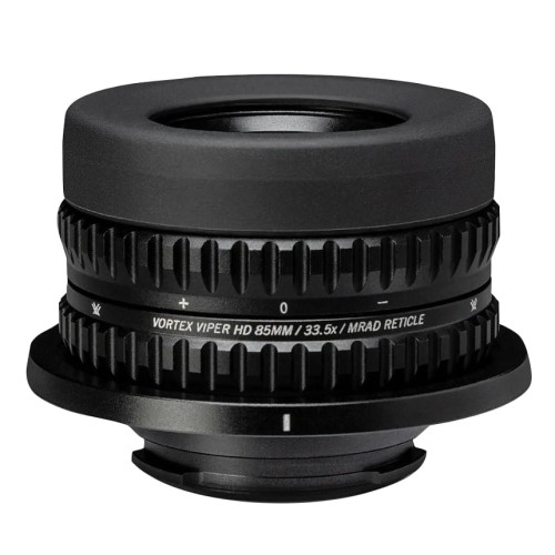 Okular z dalmierzem MRAD do lunet obserwacyjnych Viper HD 85 mm widok na białym tle