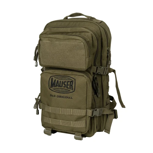 Plecak Mauser Backpack 35l - widok z przodu z logo producenta