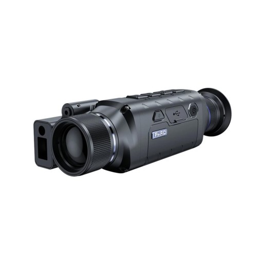 Monokular kamera termowizyjna z dalmierzem PARD Leopard 640 50 mm LRF widok na lewy bok od strony obiektywu