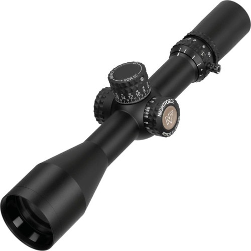 Luneta celownicza Nightforce ATACR 5-25x56 ZeroStop MOAR-T .250MOA DigiIllum (C555) - widok z przodu pod kątem