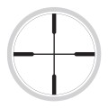 Luneta celownicza Vortex Crossfire HD 2-7x32 1" V-Plex Scout MOA widok na siatkę celowniczą