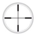Luneta celownicza Vortex Crossfire HD 3-9x40 1" V-Plex MOA widok na siatkę celowniczą