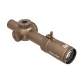 Luneta celownicza Primary Arms Compact PLx-1-8x24 mm FFP iR ACSS Griffin M8 MIL FDE - widok z przodu pod kątem
