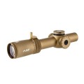 Luneta celownicza Primary Arms Compact PLx-1-8x24 mm FFP iR ACSS Nova Reticle FDE - widok z przodu pod kątem