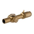 Luneta celownicza Primary Arms Compact PLx-1-8x24 mm FFP iR ACSS Nova Reticle FDE - widok z tyłu pod kątem
