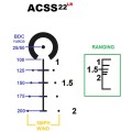 Luneta celownicza Primary Arms SLx 1-6x24 mm SFP Gen III iR ACSS .22 LR - widok przez okular