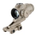 Celownik pryzmatyczny Primary Arms SLx 3x Micro Prism iR Red ACSS Raptor 5,56/.308 Yard FDE - widok z tyłu pod kątem
