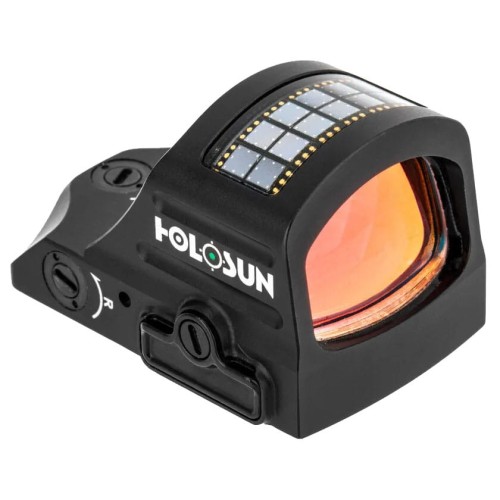 Kolimator Primary Arms by Holosun HE507C-GR-X2 ACSS Vulcan - widok z lewej, panel słoneczny na górze