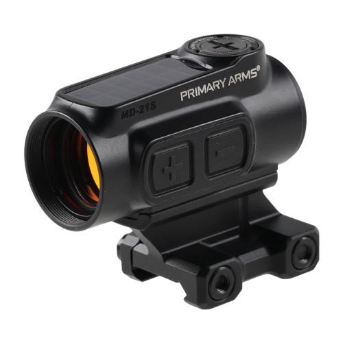 Kolimator Primary Arms GLx MD-21S 21 mm Micro Dot AutoLive 2 MOA Red Dot - widok z prawej, od przodu