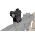 Kolimator Primary Arms SLx Advanced Rotary Knob Microdot Red Dot - zamontowany na karabinie - widok od tyłu