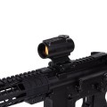 Kolimator Primary Arms SLx MD-21 21 mm Micro Dot AutoLive ACSS-CQB Red Dot - zamontowany na karabinie z przodu