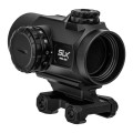 Kolimator Primary Arms SLx MD-25 25 mm Micro Dot Gen II AutoLive ACSS CQB Red Dot - zbliżenie na obiektyw