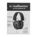 Ochronniki słuchu aktywne RealHunter Active ProSHOT BT brązowe